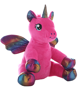 "Nova" the Pink Winged Unicorn (16")